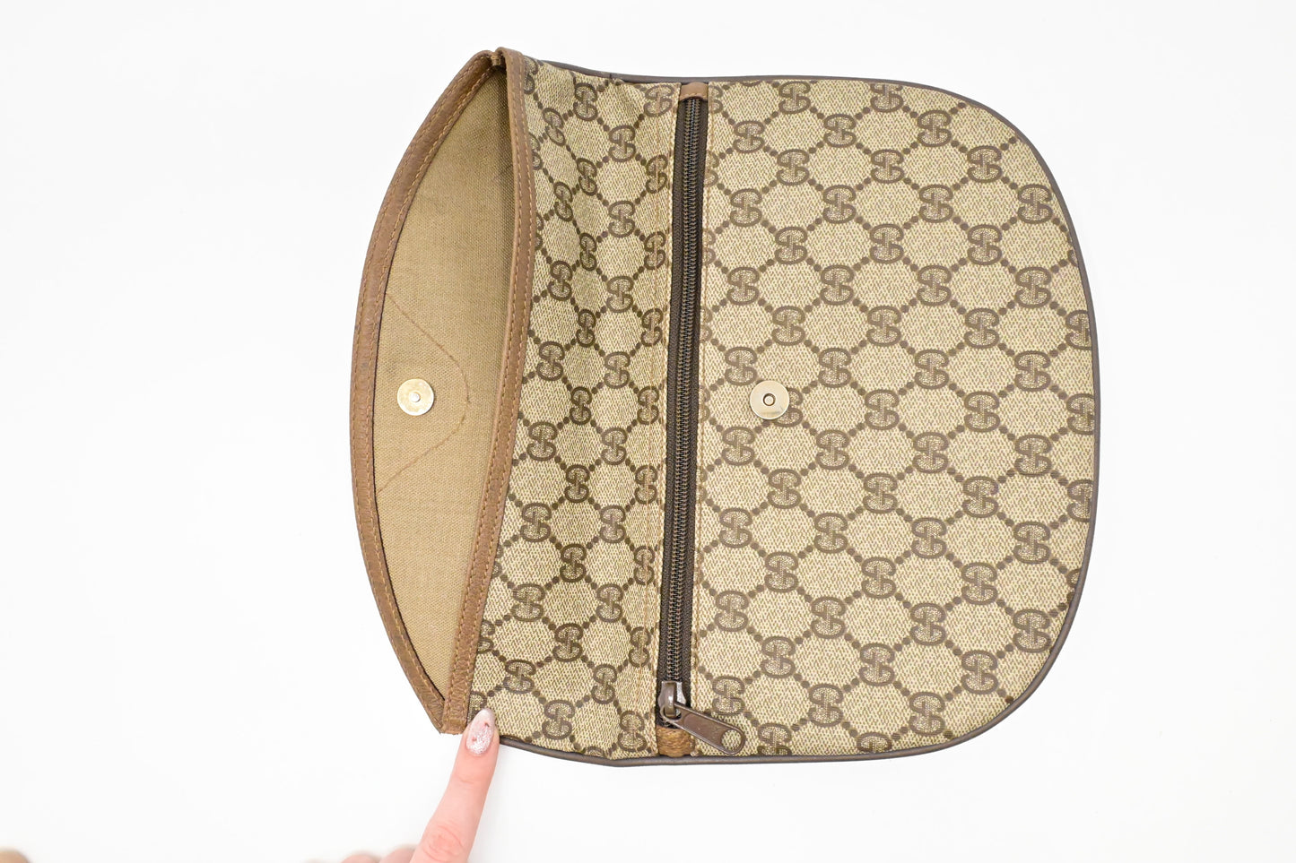 Gucci Foldable Pouch in GG Supreme Canvas