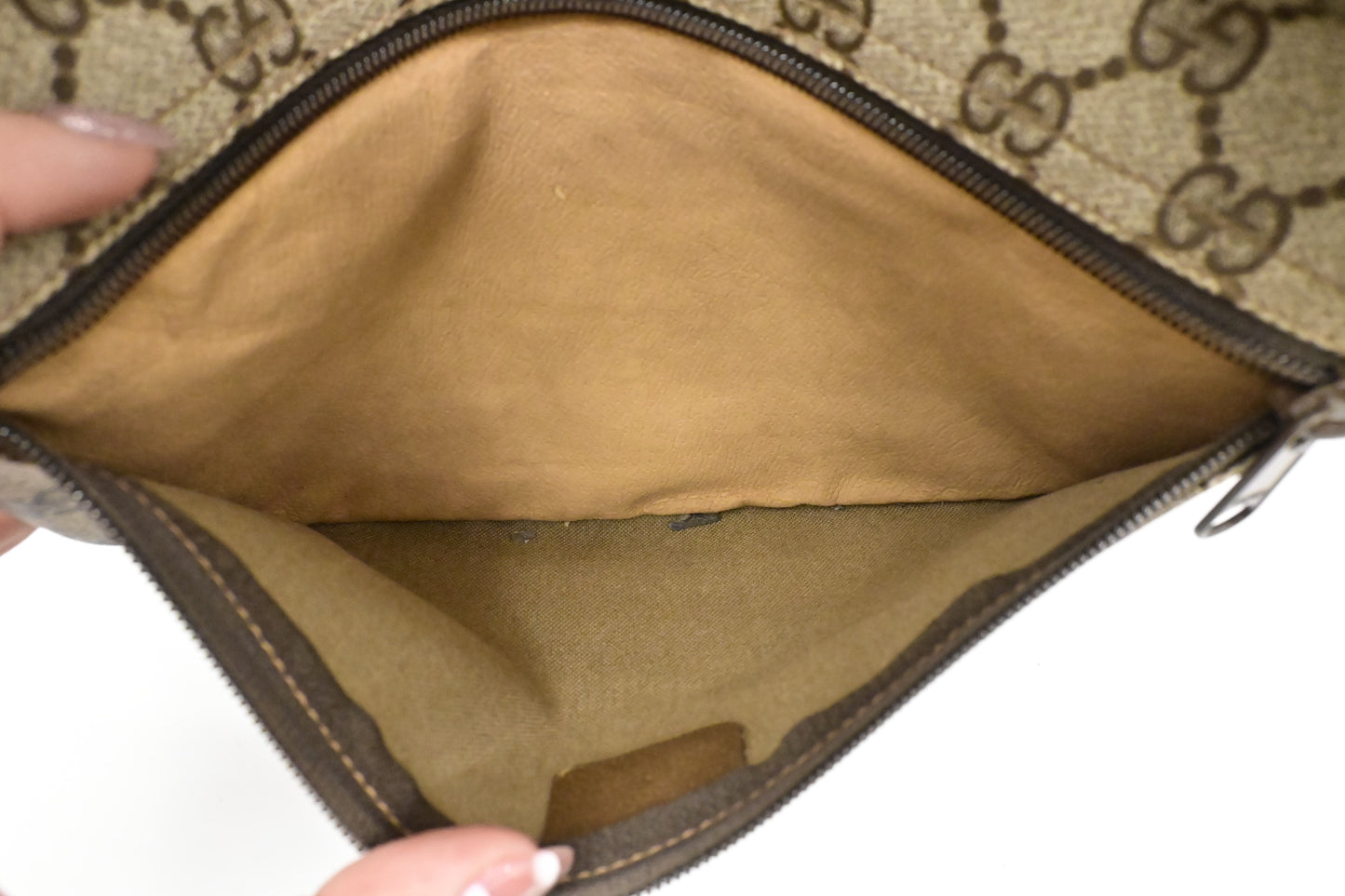 Gucci Foldable Pouch in GG Supreme Canvas