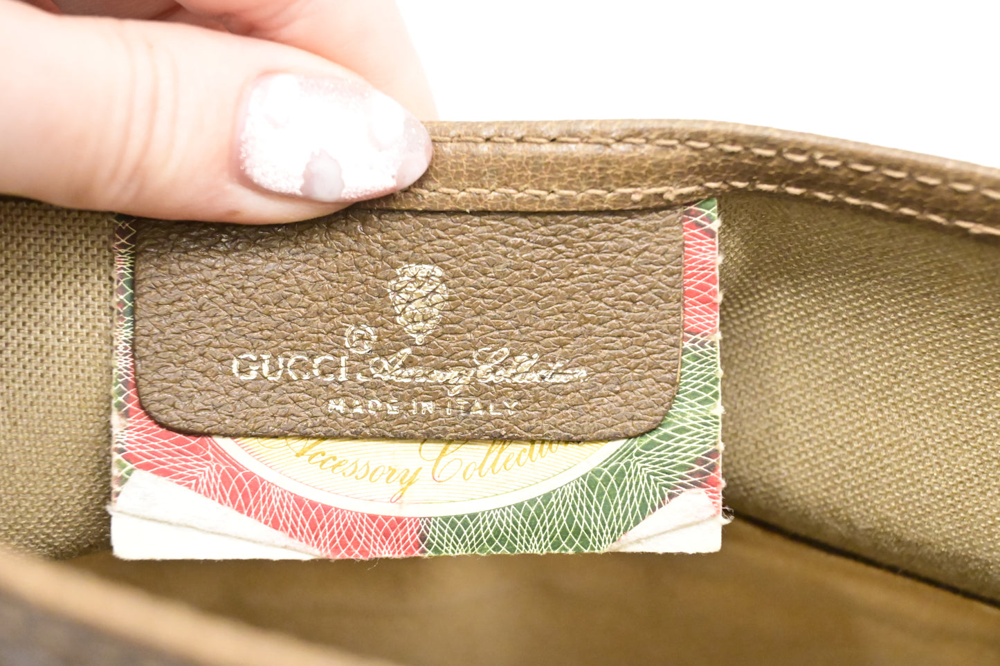 Gucci Foldable Pouch in GG Supreme Canvas