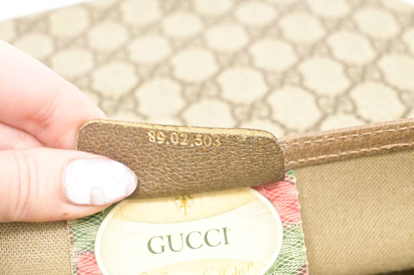 Gucci Foldable Pouch in GG Supreme Canvas