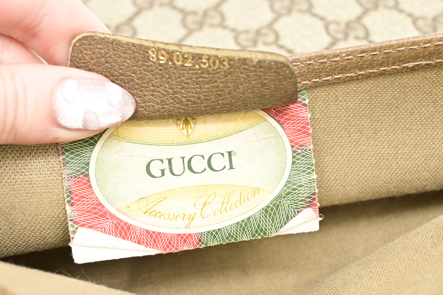 Gucci Foldable Pouch in GG Supreme Canvas