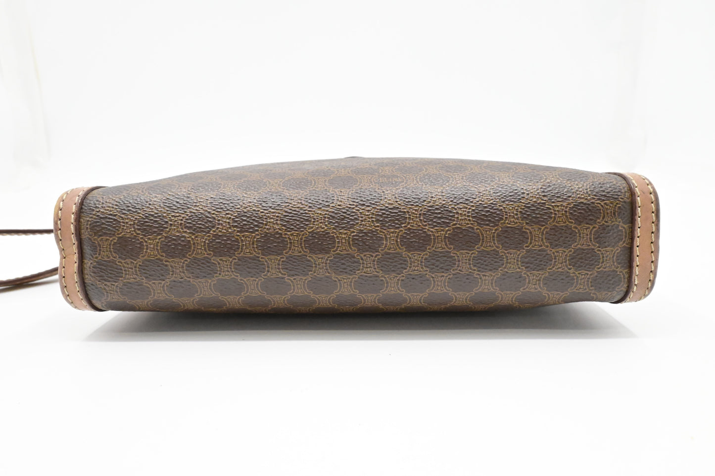 Celine Pouch in Brown Macadam Canvas