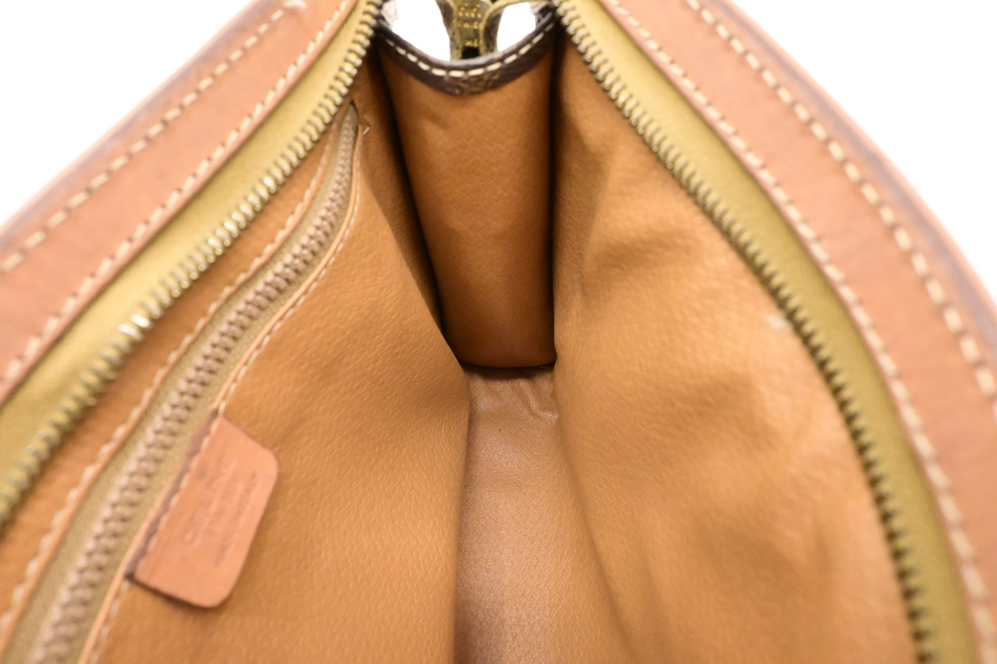Celine Pouch in Brown Macadam Canvas