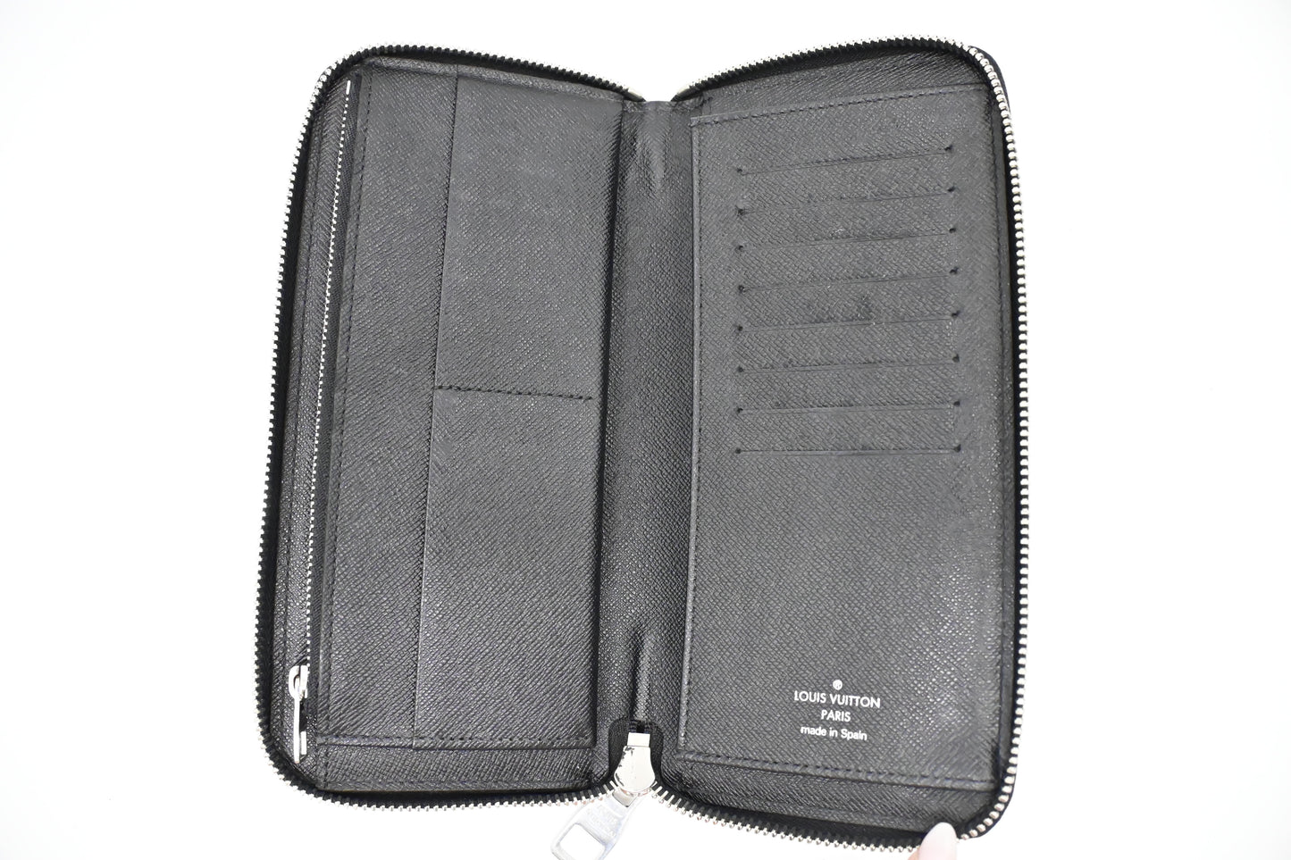 Louis Vuitton Vertical Zippy Wallet in Damier Graphite Canvas