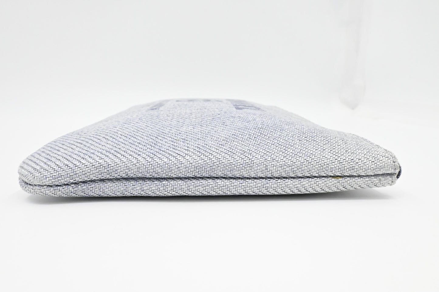 Chanel Deauville Clutch in Grey Canvas