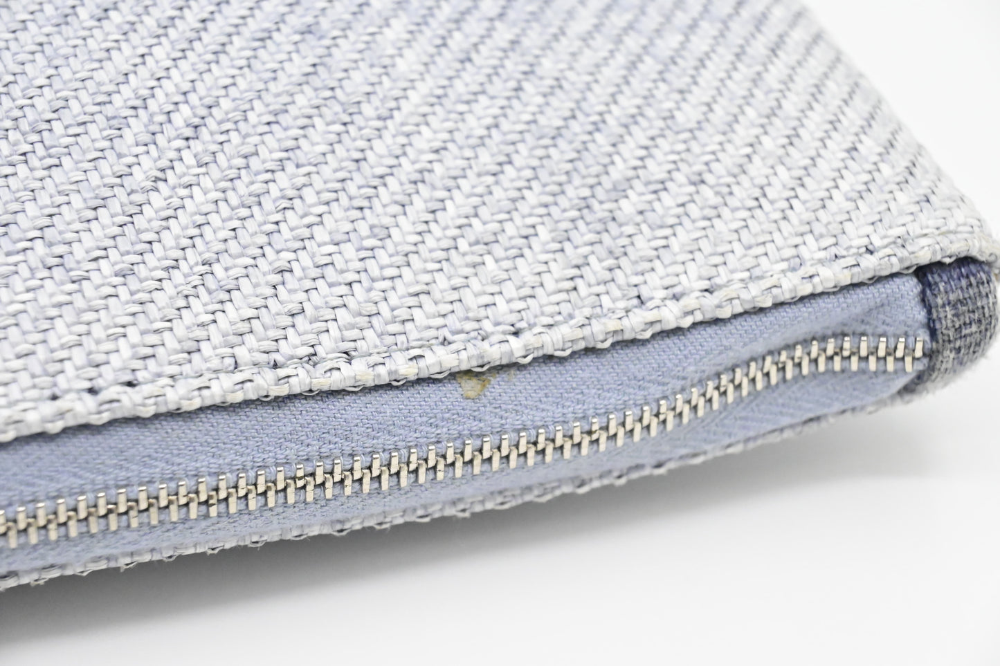 Chanel Deauville Clutch in Grey Canvas