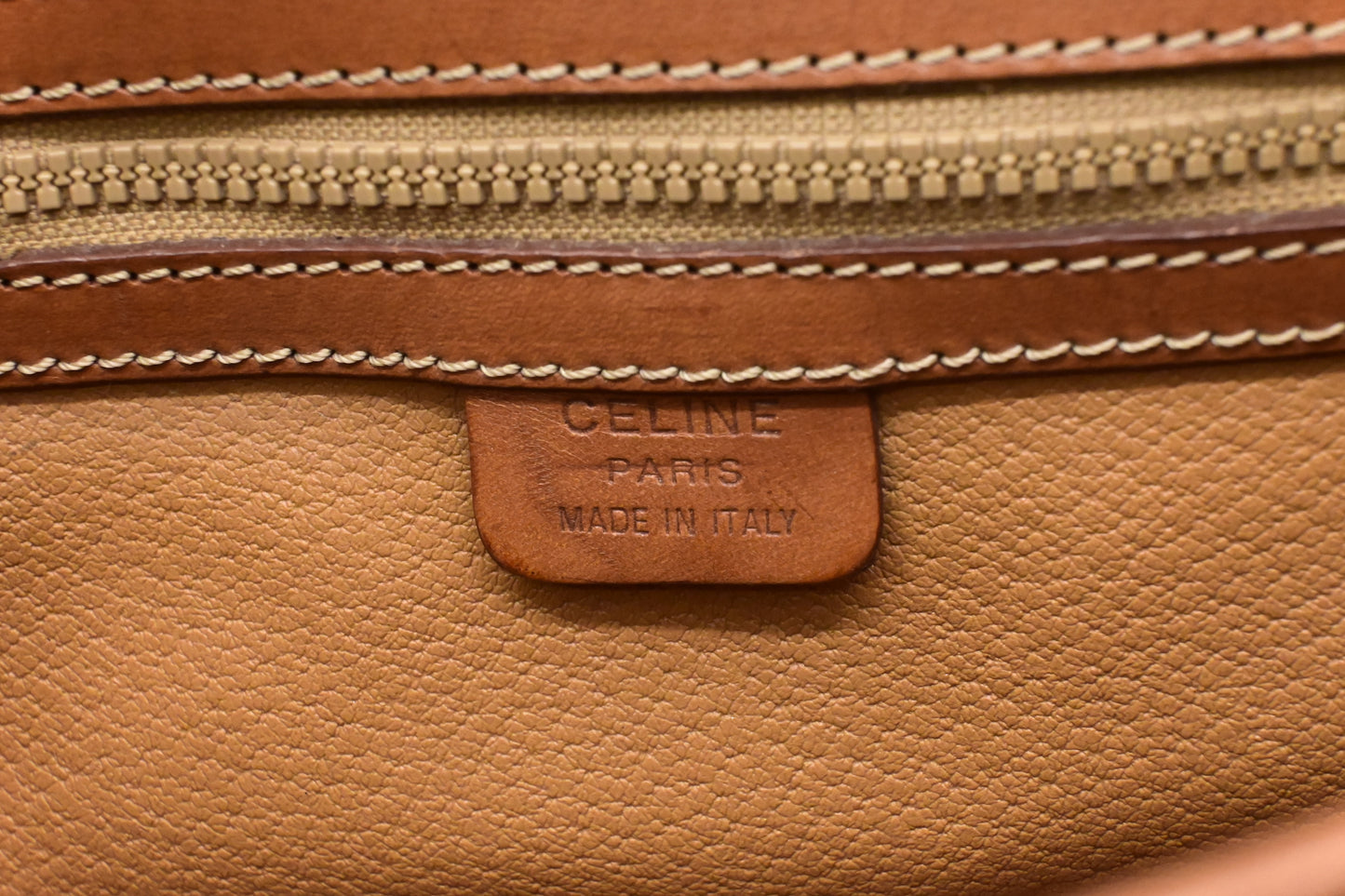Celine Handbag in Brown Macadam Canvas