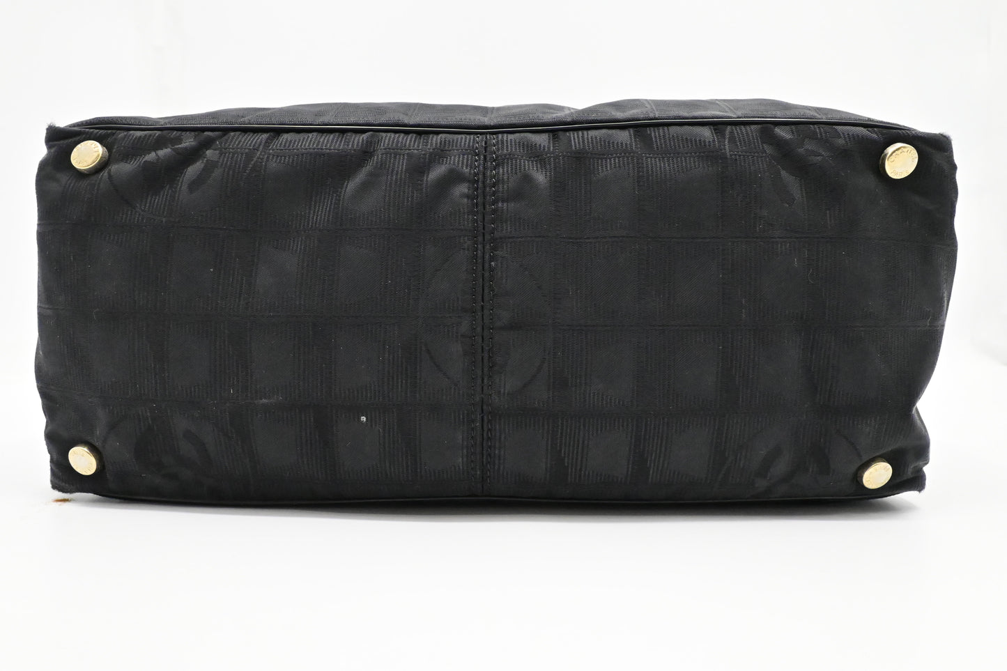 Chanel New Travel Line Tote in Black Canvas