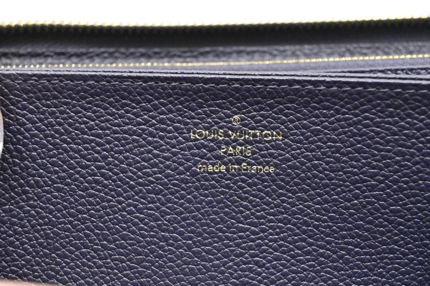 Louis Vuitton Zippy Long Wallet in Marine Rouge Empreinte Leather