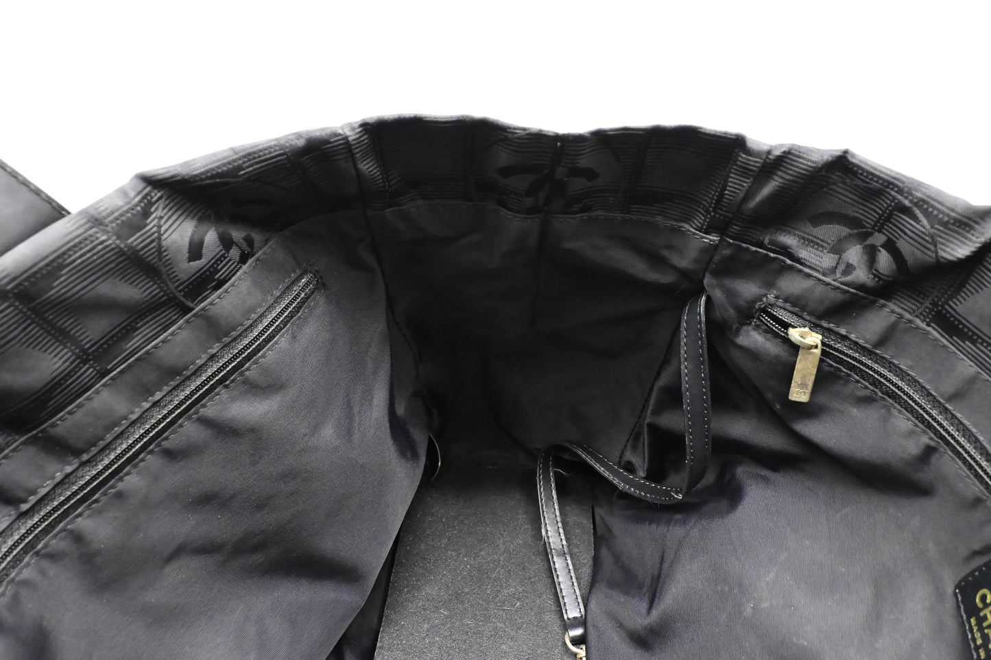 Chanel New Travel Line Tote in Black Canvas