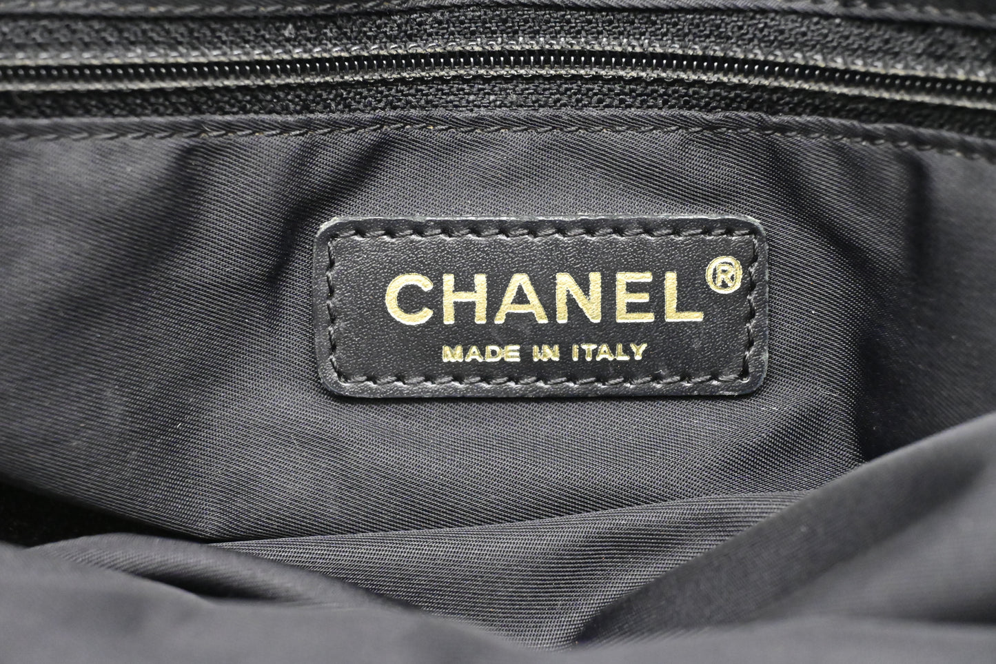 Chanel New Travel Line Tote in Black Canvas