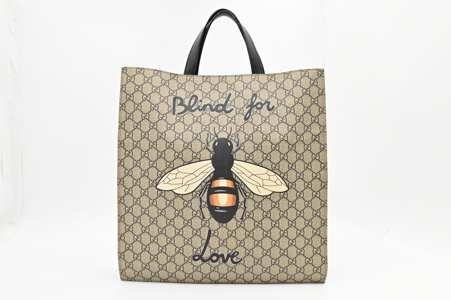 Gucci Blind For Love Bee Tote in GG Supreme Canvas