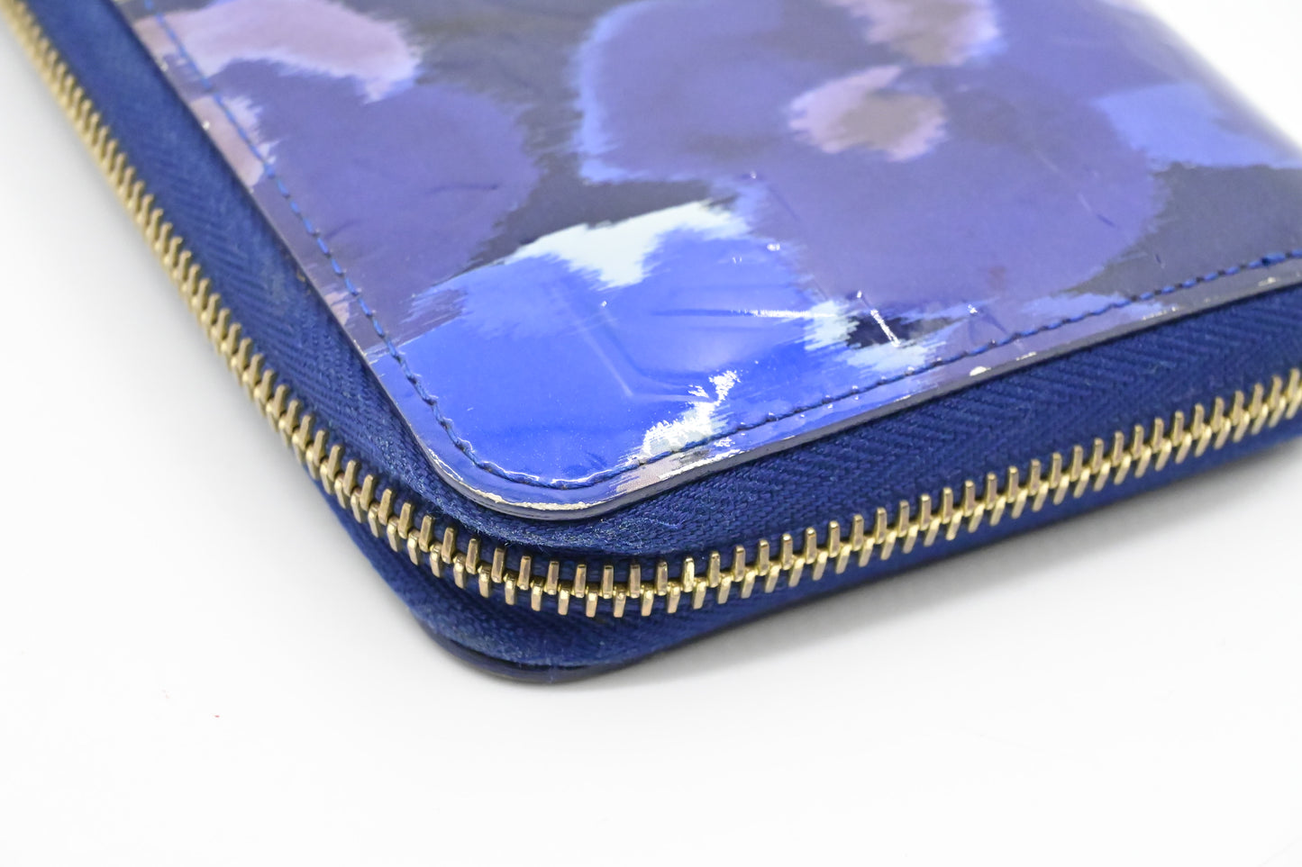 Louis Vuitton Long Zippy Wallet in Ikat Grand Blue Vernis Leather