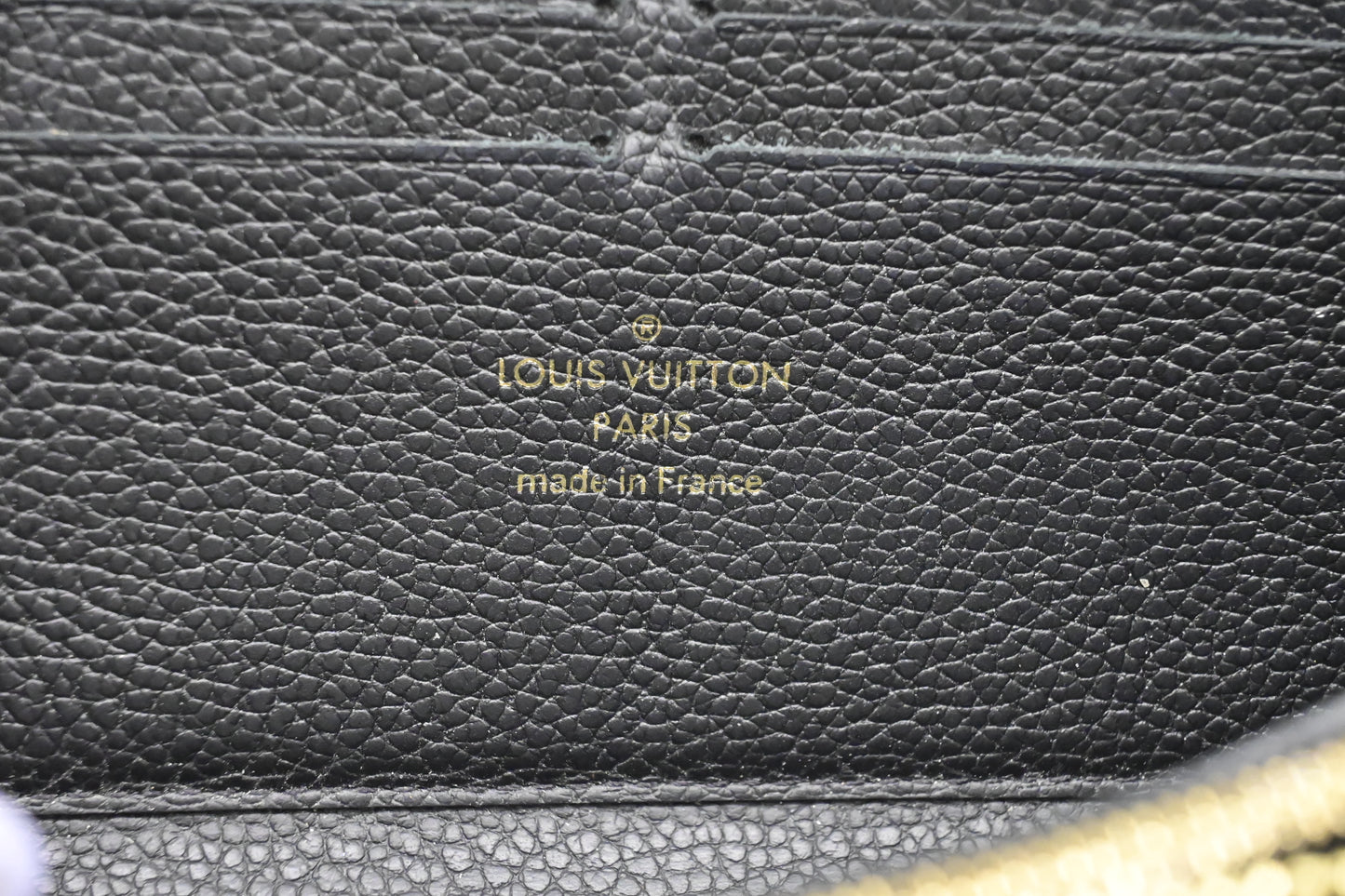 Louis Vuitton Clemence Wallet in Noir Empreinte Leather
