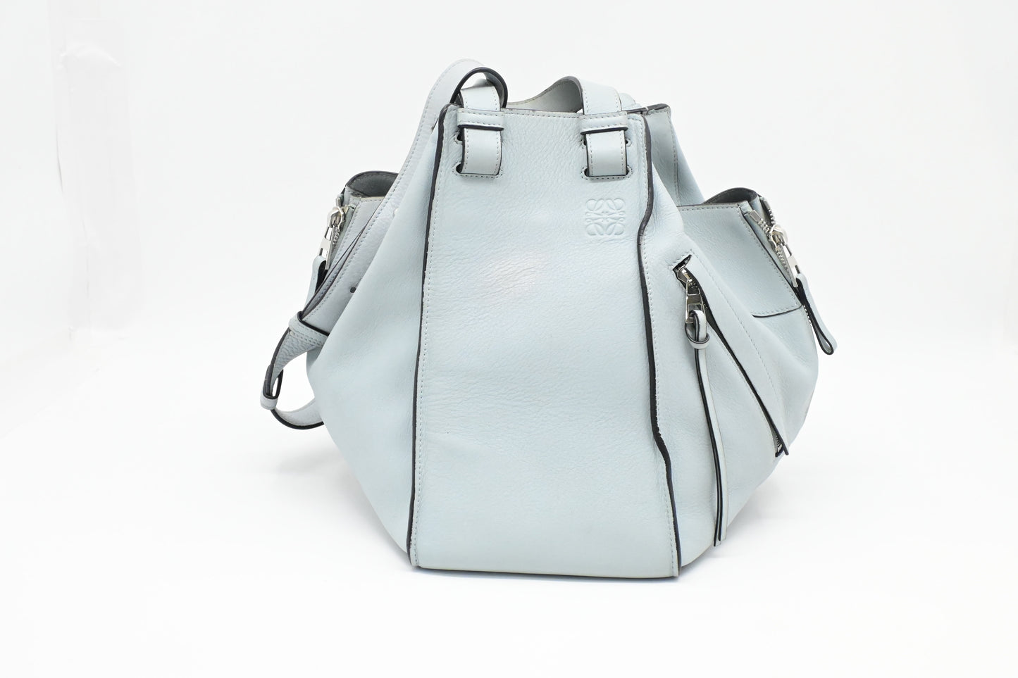 Loewe Small Hammock in Light Blue Leather