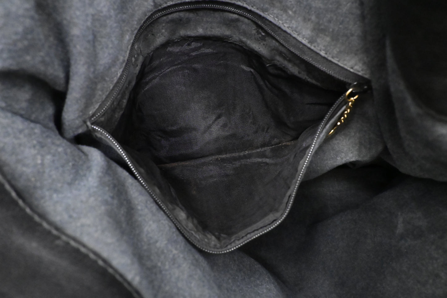 Gucci 2-Way Bamboo Tote Bag in Black Leather