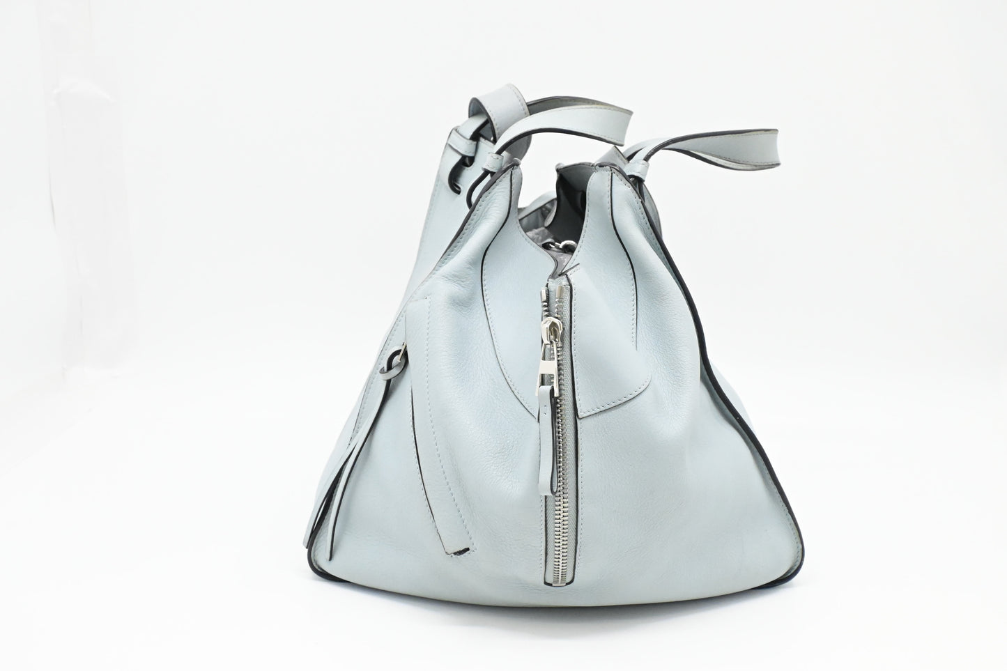 Loewe Small Hammock in Light Blue Leather