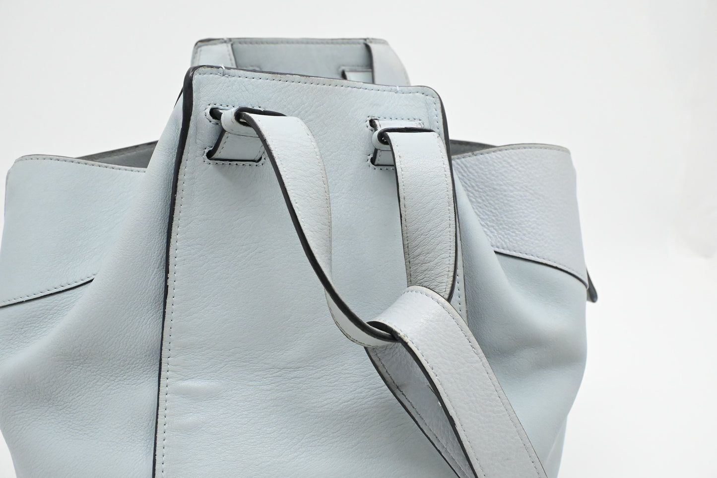 Loewe Small Hammock in Light Blue Leather