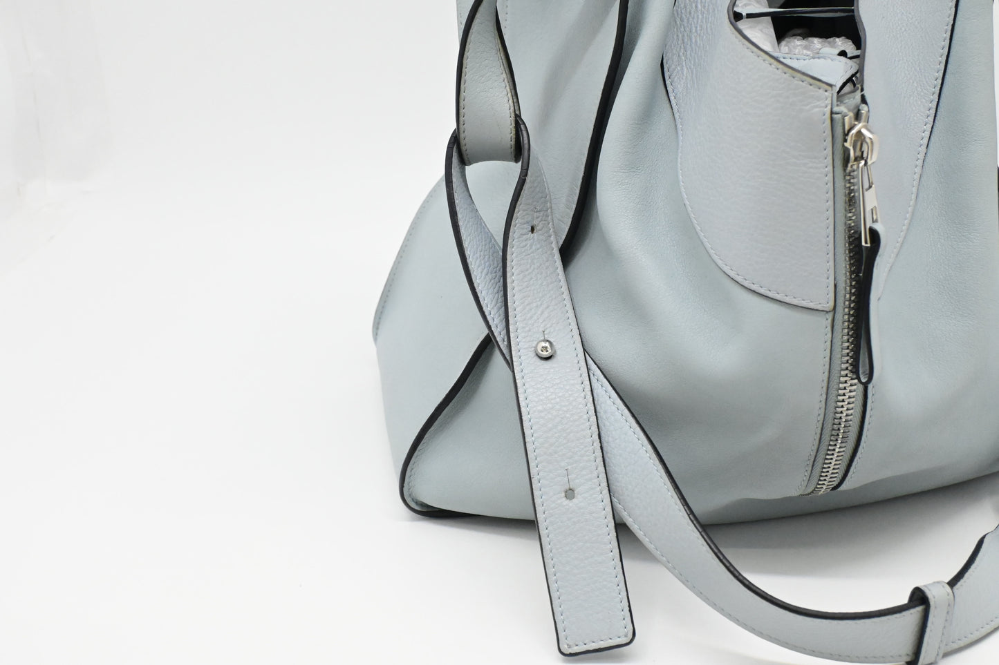 Loewe Small Hammock in Light Blue Leather
