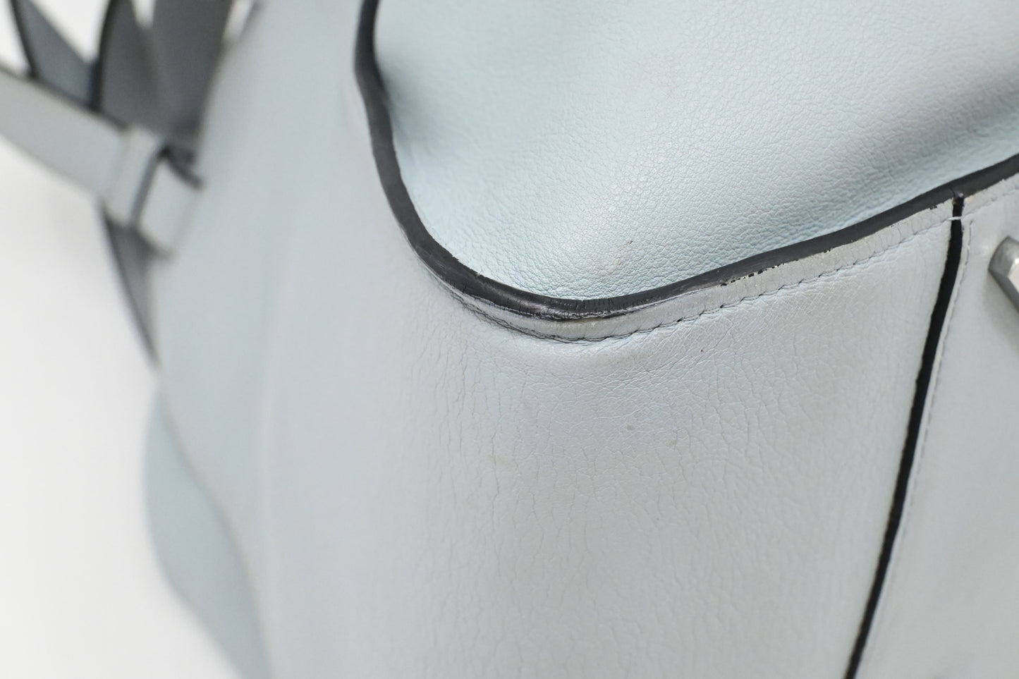 Loewe Small Hammock in Light Blue Leather