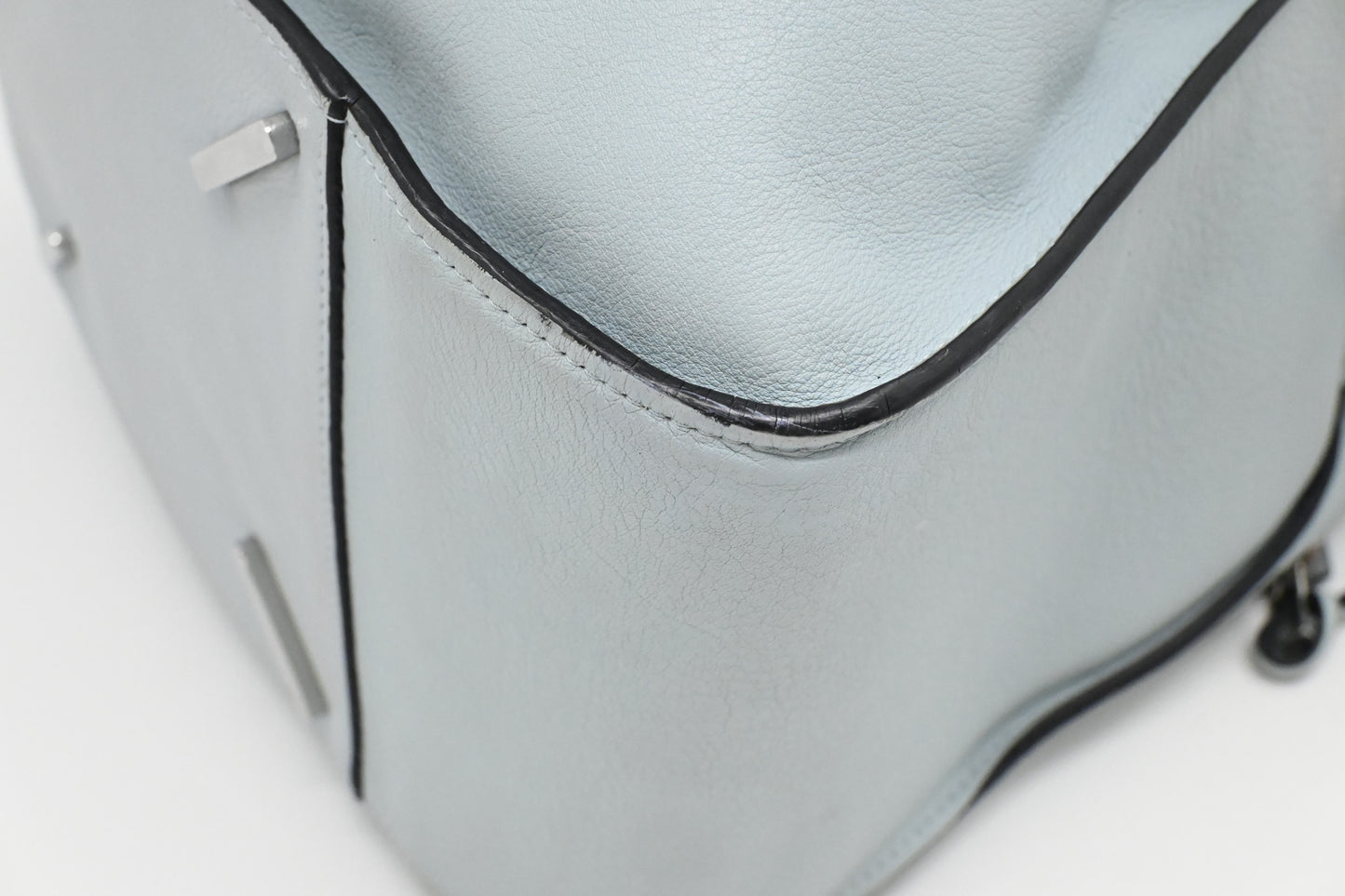 Loewe Small Hammock in Light Blue Leather