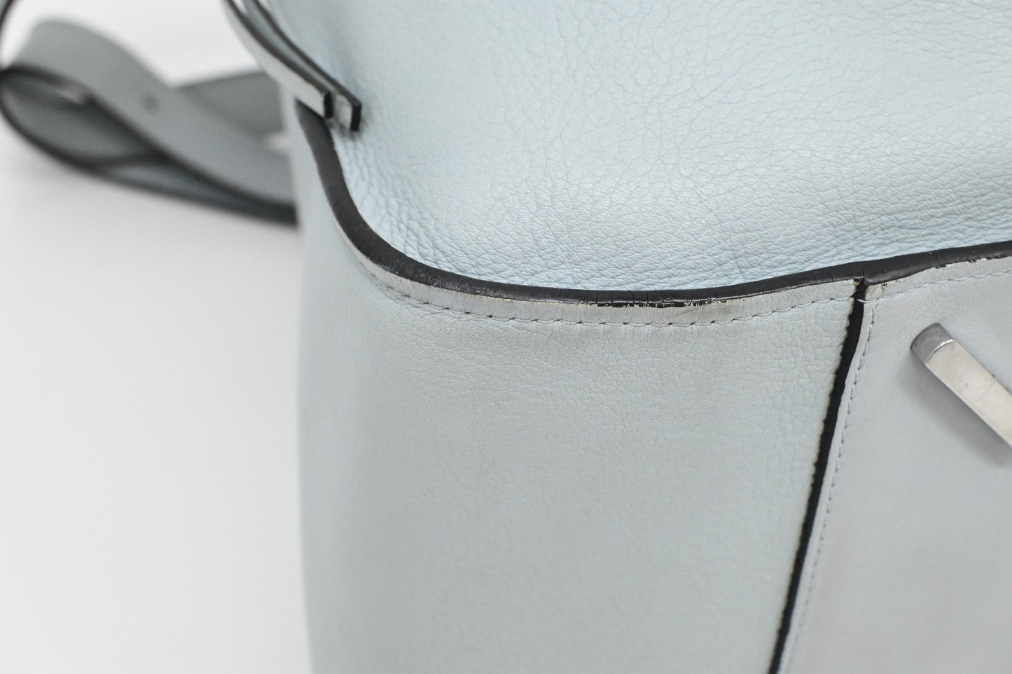 Loewe Small Hammock in Light Blue Leather