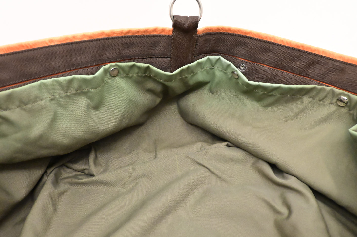 Hermes Fourre Tout de Cavalier in Orange Canvas
