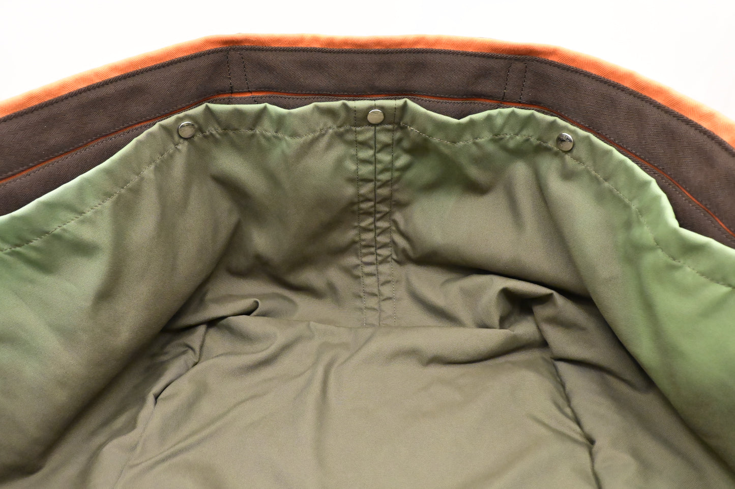 Hermes Fourre Tout de Cavalier in Orange Canvas