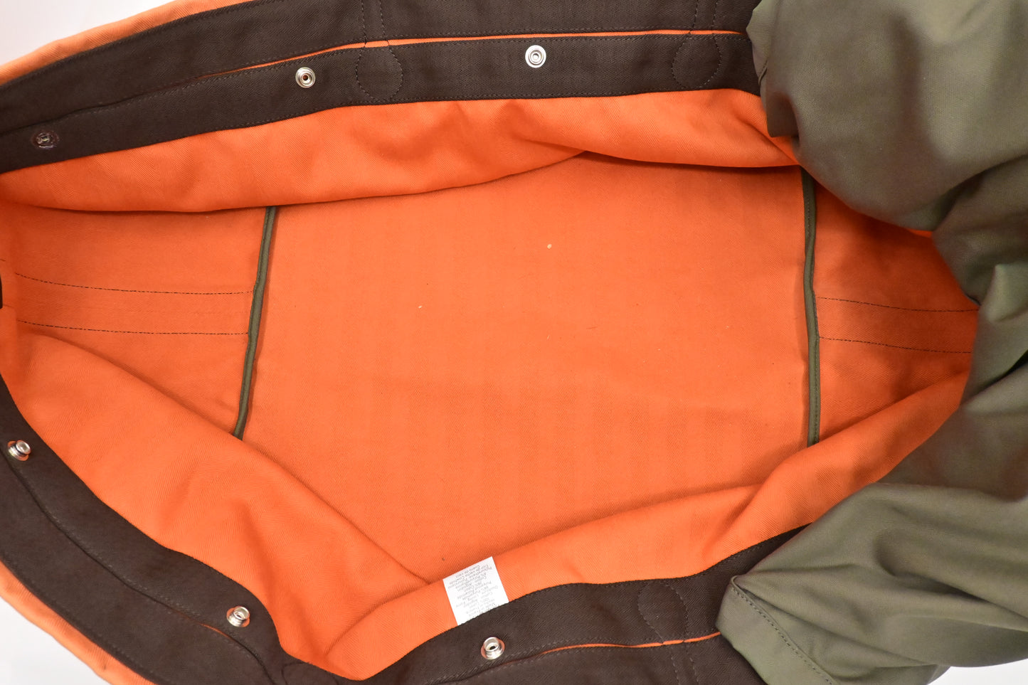 Hermes Fourre Tout de Cavalier in Orange Canvas