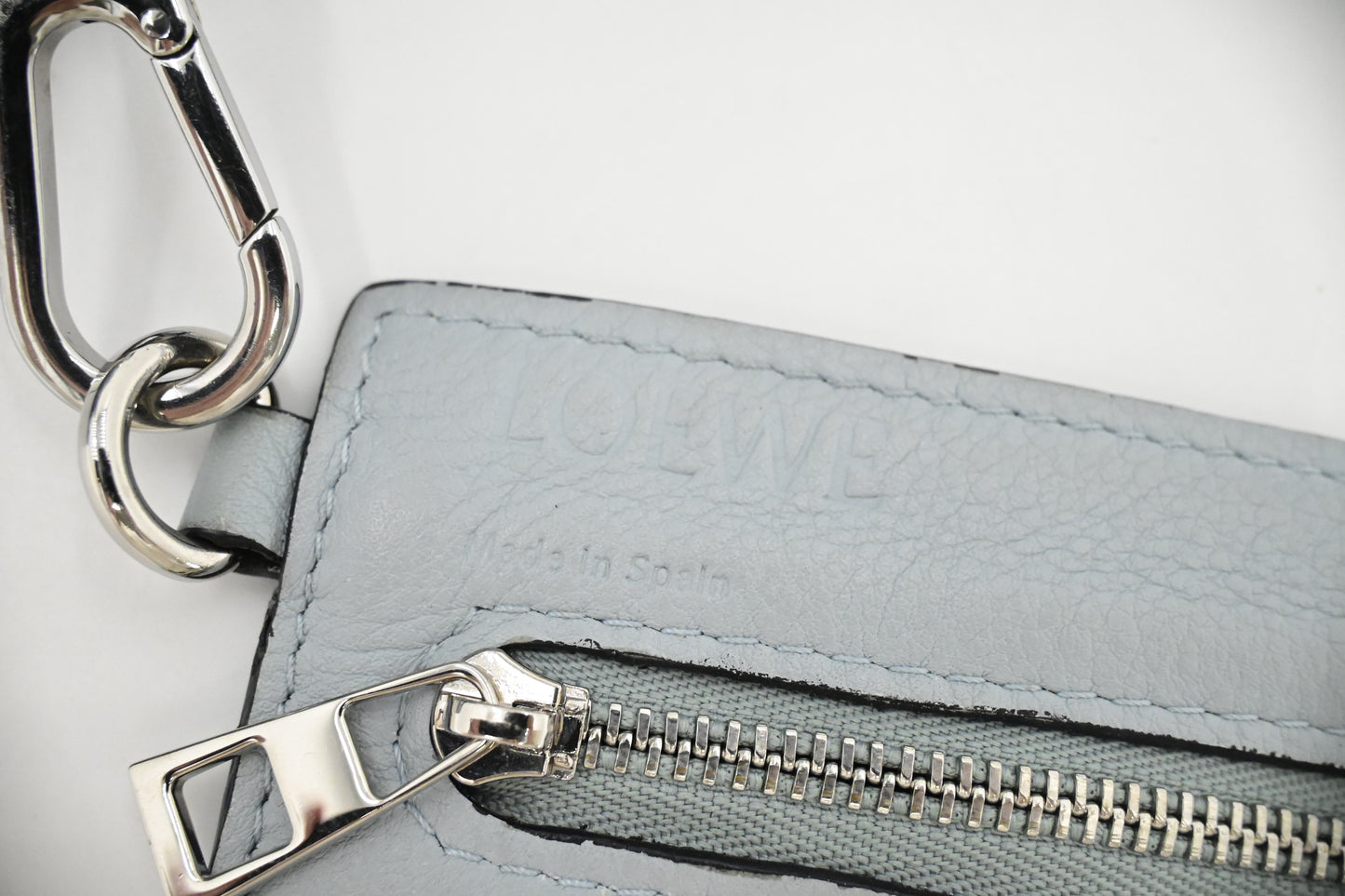 Loewe Small Hammock in Light Blue Leather