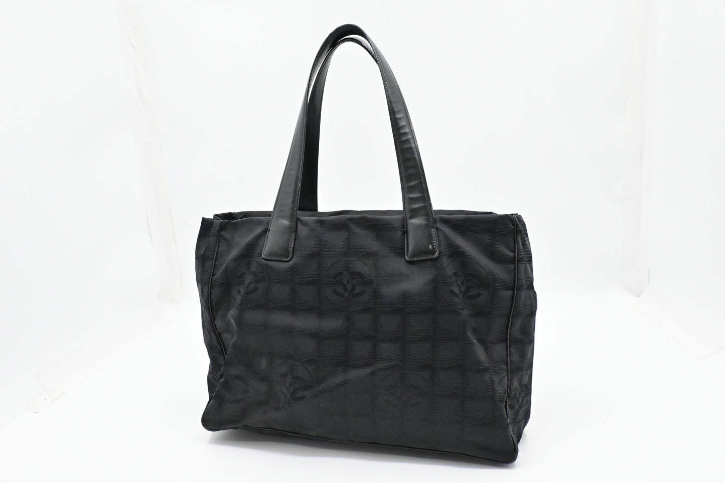 Chanel New Travel Line Tote in Black Canvas