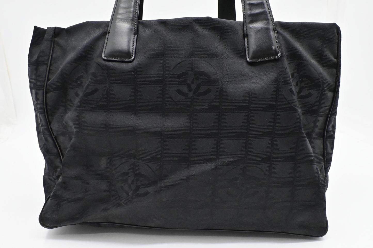 Chanel New Travel Line Tote in Black Canvas