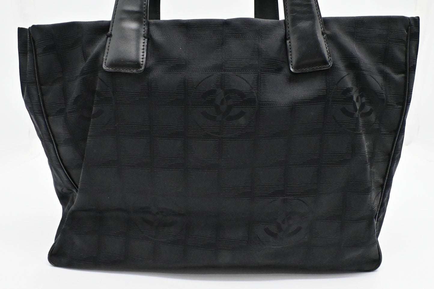 Chanel New Travel Line Tote in Black Canvas