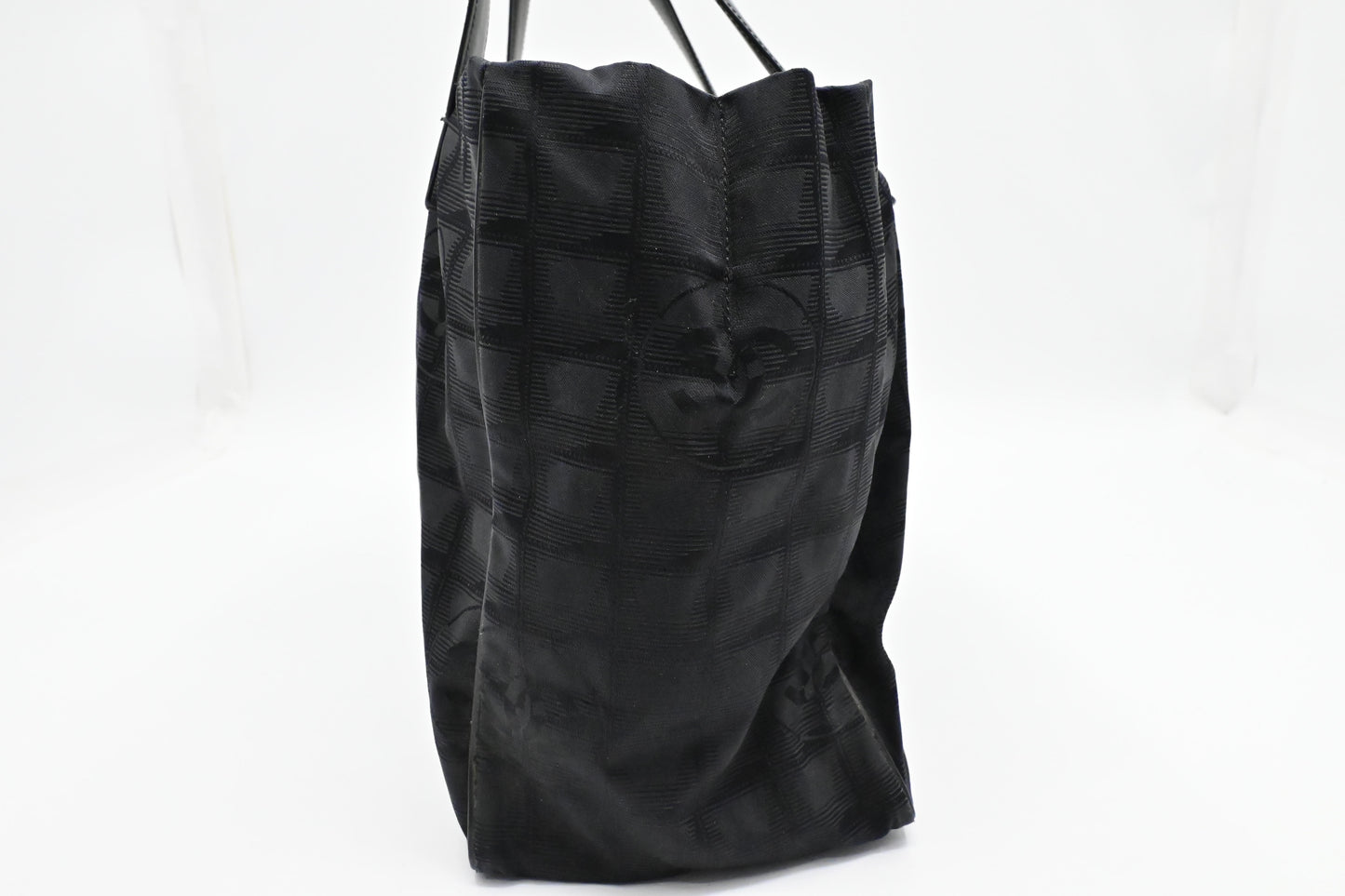Chanel New Travel Line Tote in Black Canvas