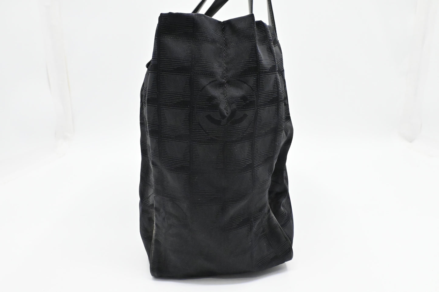 Chanel New Travel Line Tote in Black Canvas