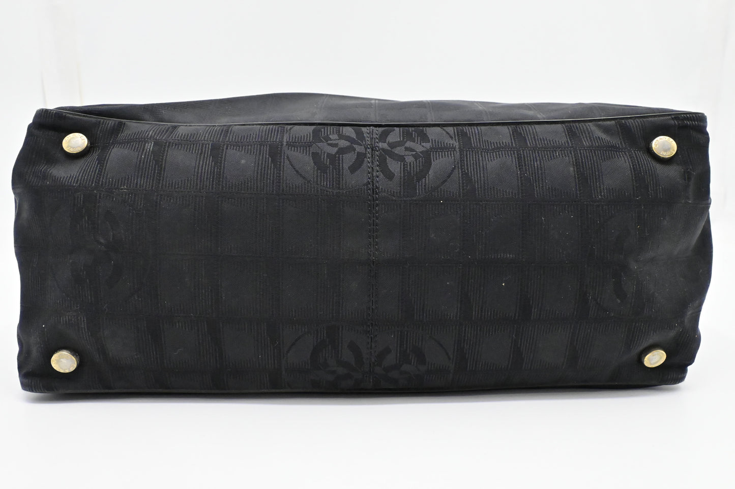 Chanel New Travel Line Tote in Black Canvas