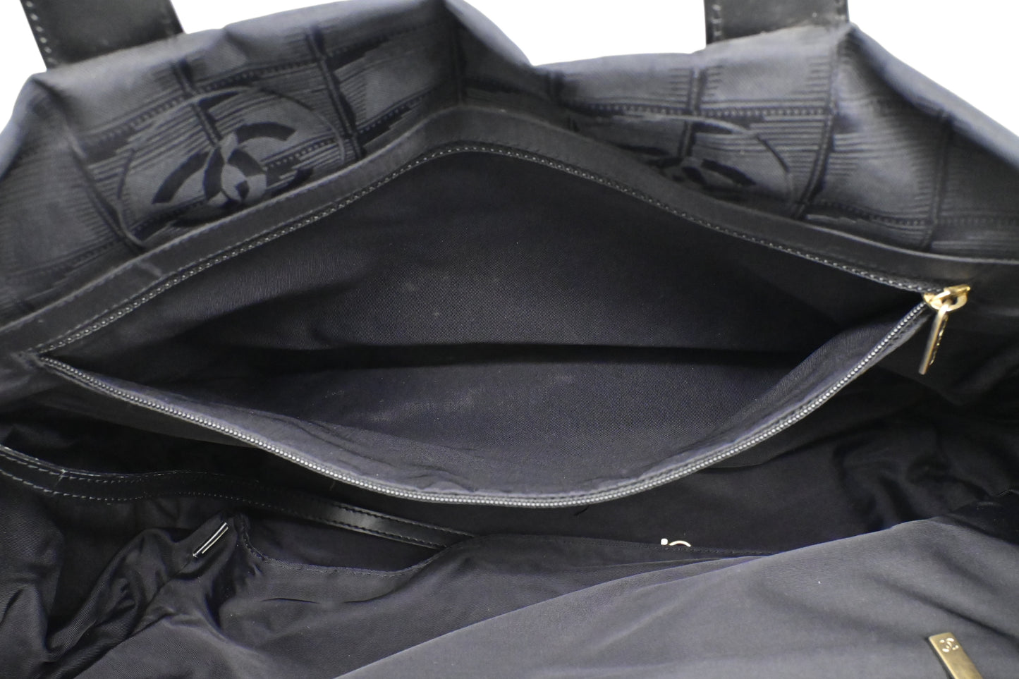 Chanel New Travel Line Tote in Black Canvas
