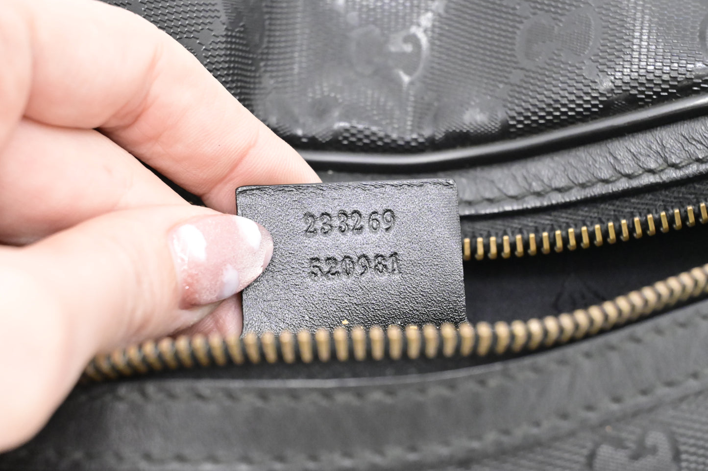 Gucci Bumbag in Black Imprime Canvas