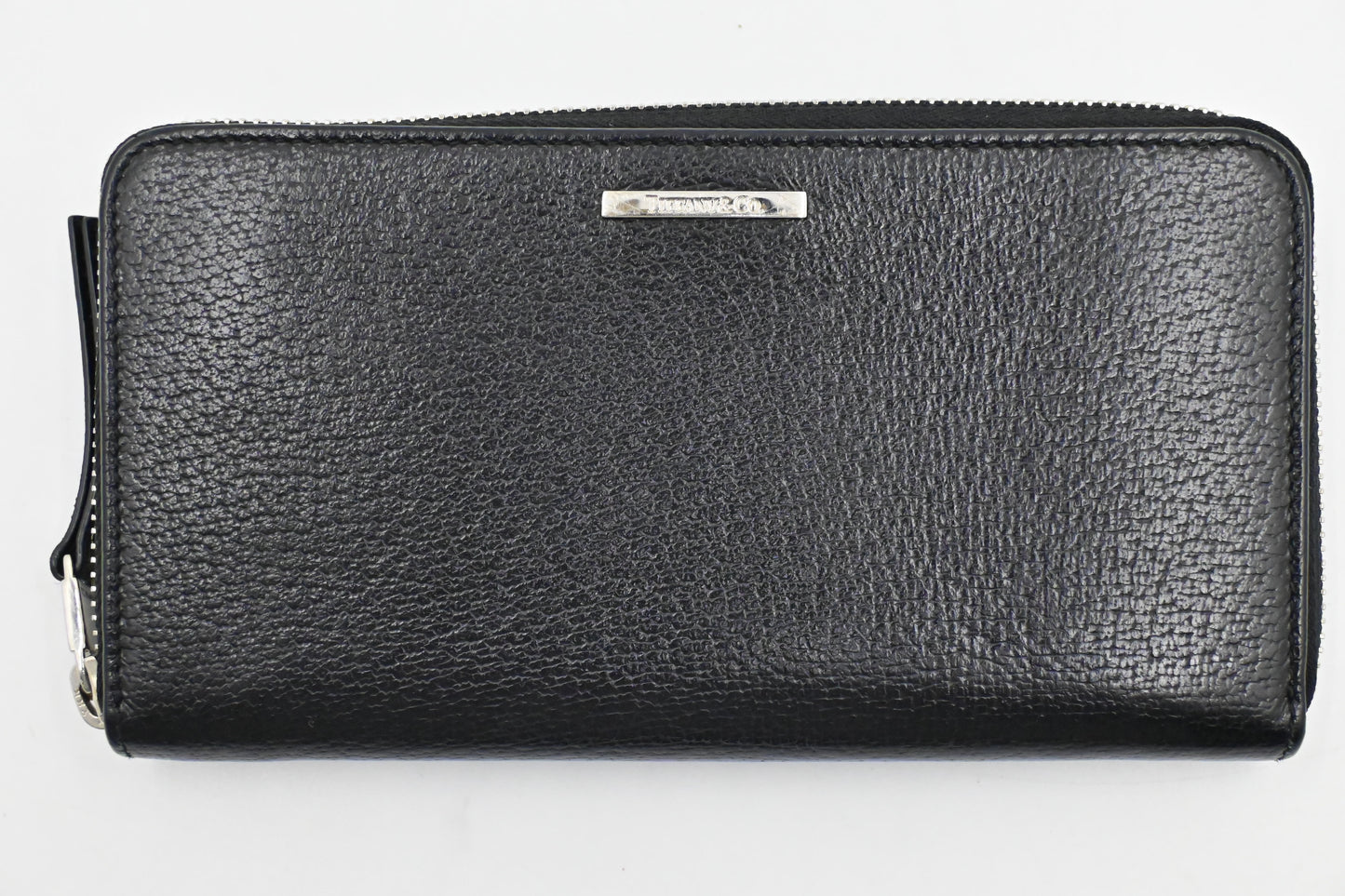 Tiffany & Co. Long Zippy Wallet in Black Leather