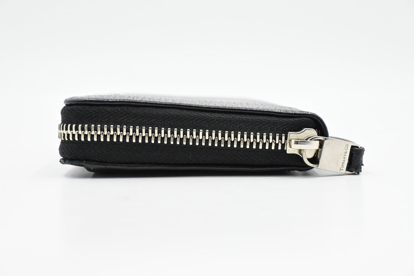 Tiffany & Co. Long Zippy Wallet in Black Leather