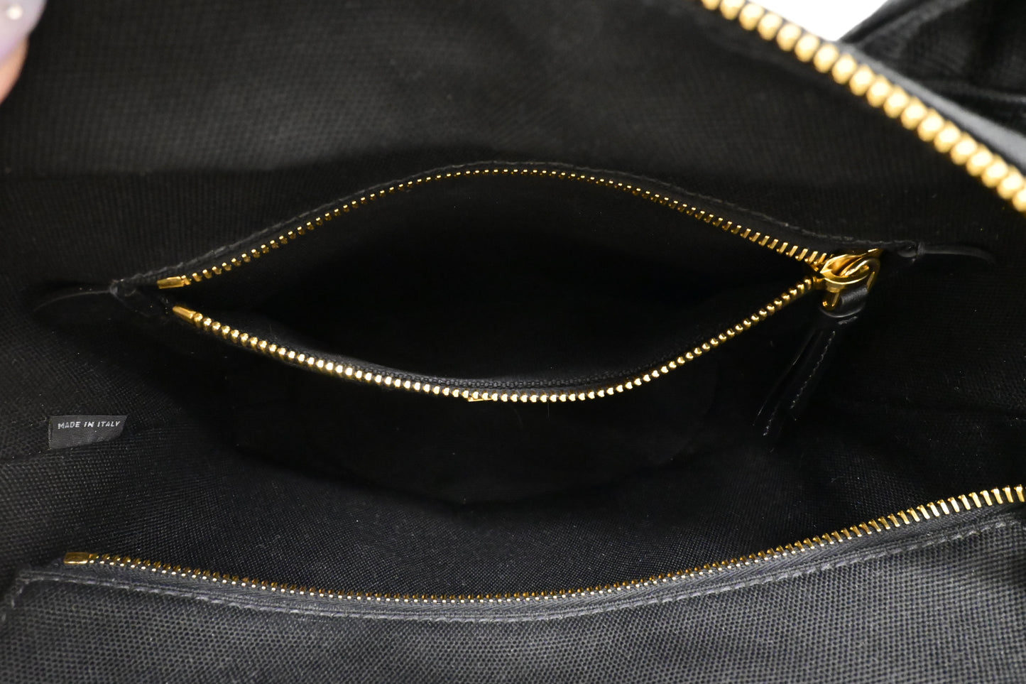 Prada Wicker Basket Bag in Black Canvas
