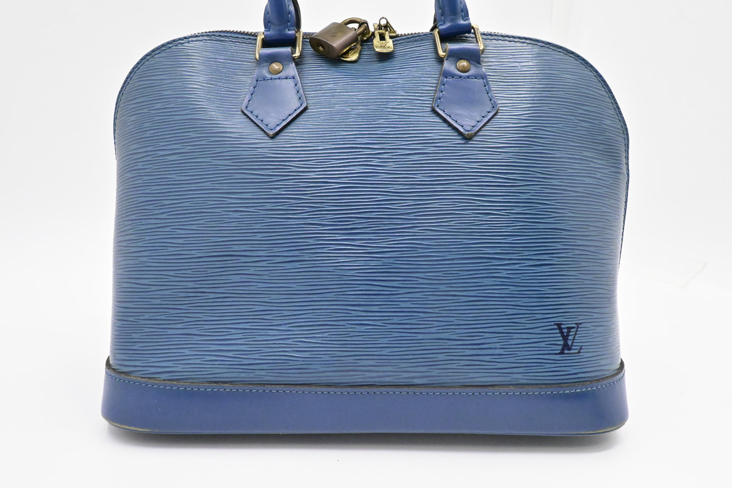 Louis Vuitton Alma PM in Blue Epi Leather