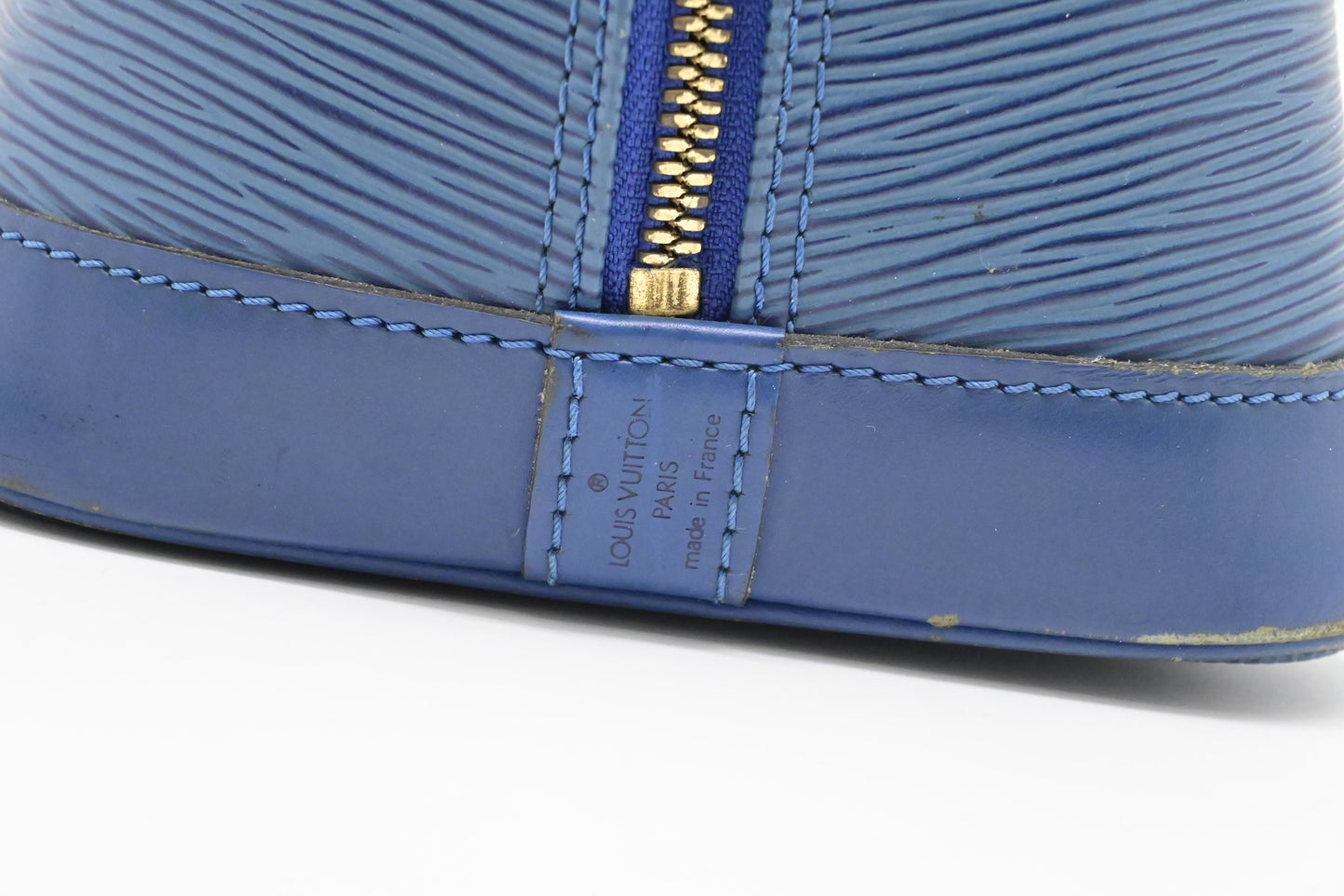 Louis Vuitton Alma PM in Blue Epi Leather