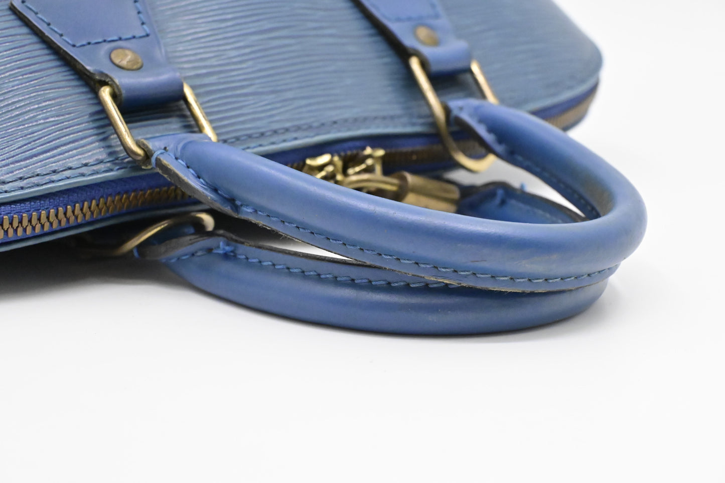 Louis Vuitton Alma PM in Blue Epi Leather