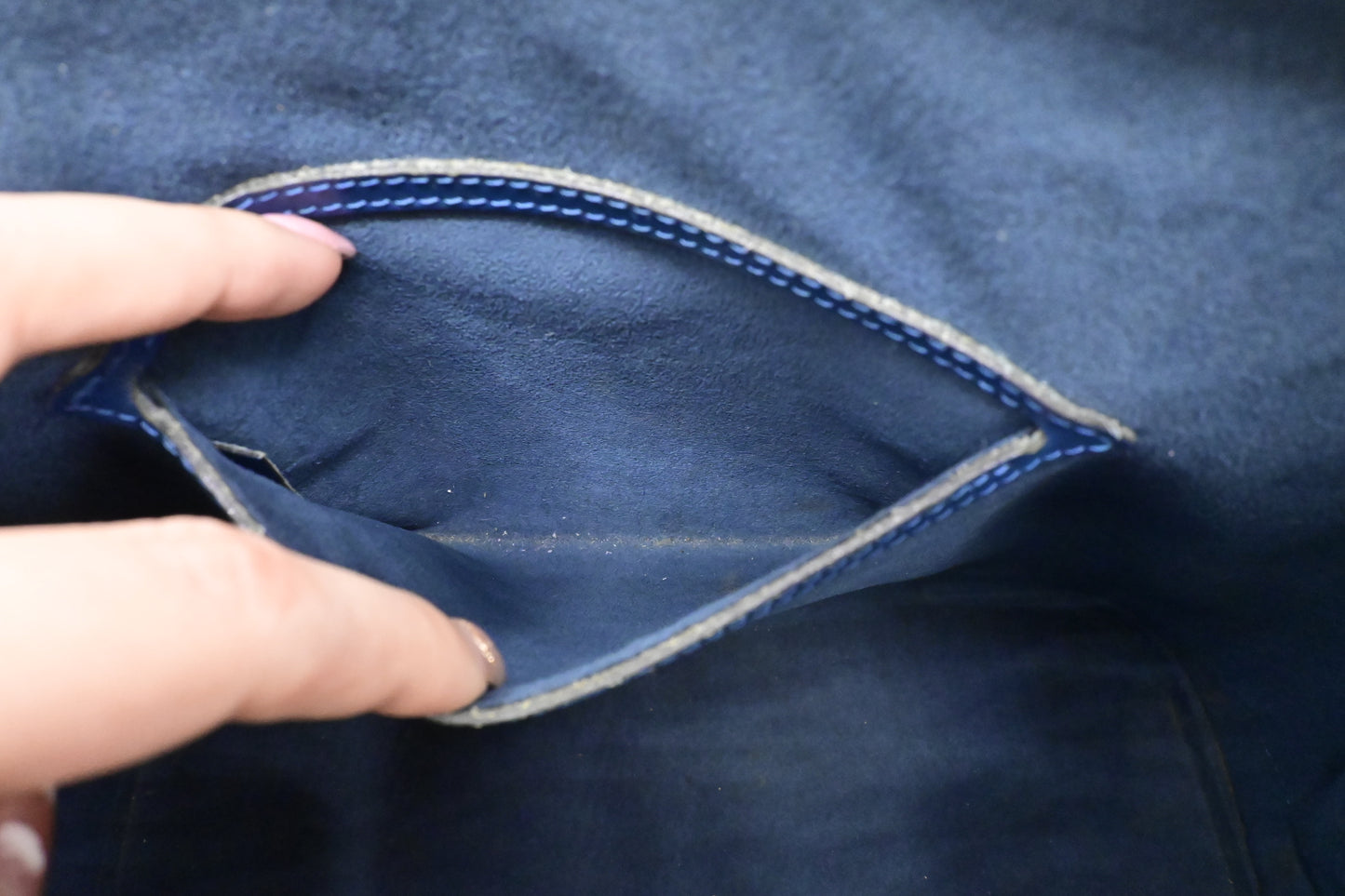Louis Vuitton Alma PM in Blue Epi Leather