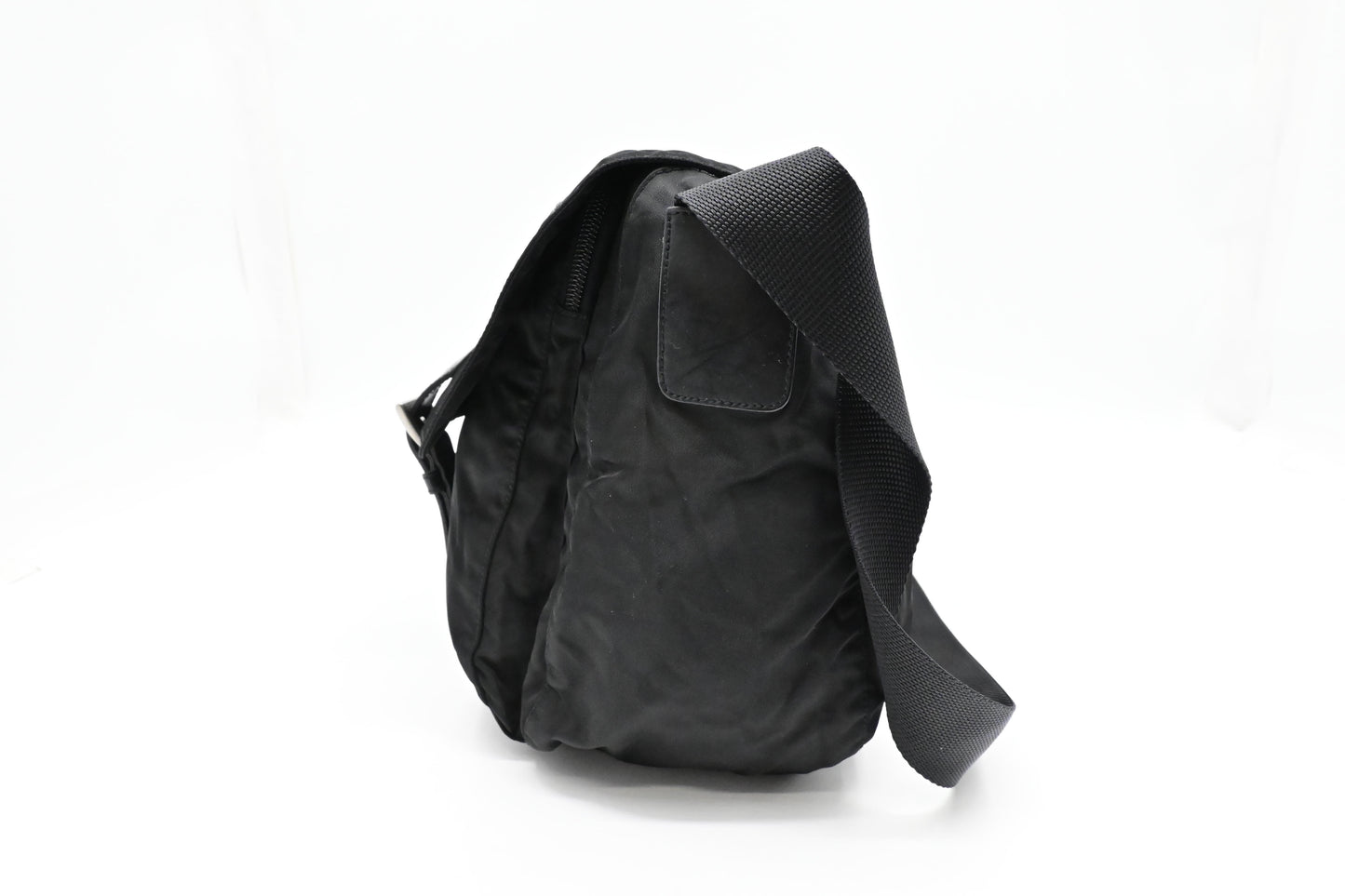 Prada Messenger Bag in Black Nylon Canvas