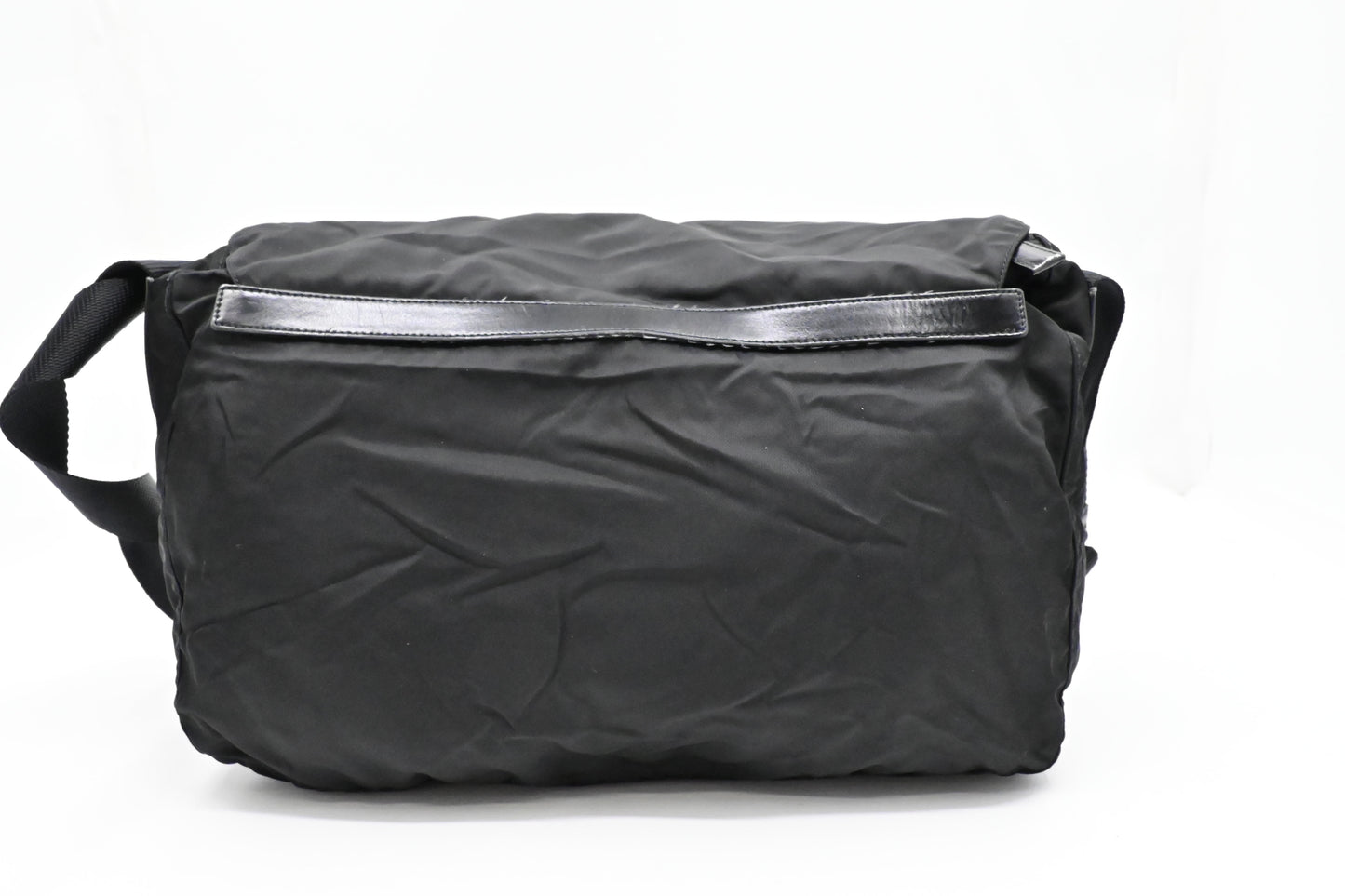 Prada Messenger Bag in Black Nylon Canvas