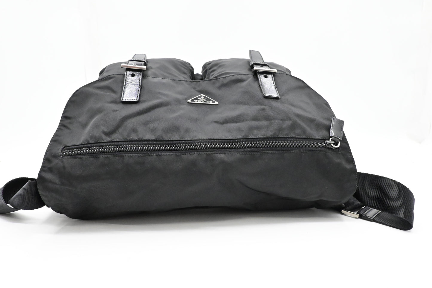 Prada Messenger Bag in Black Nylon Canvas