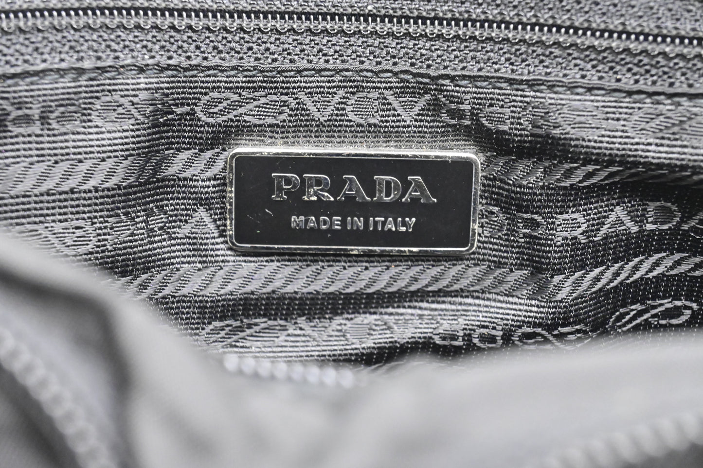 Prada Messenger Bag in Black Nylon Canvas