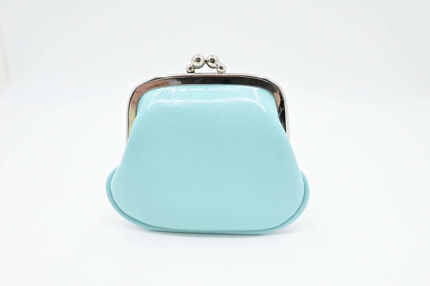 Tiffany & Co. Kisslock Coin Case in Blue Leather